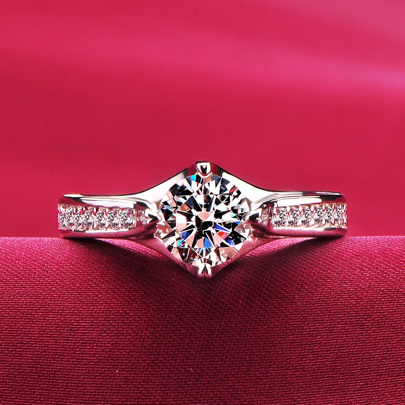 10 Carat Inlaid With Small Diamonds Escvd Diamonds Lovers Ring Wedding Ring Women Ring