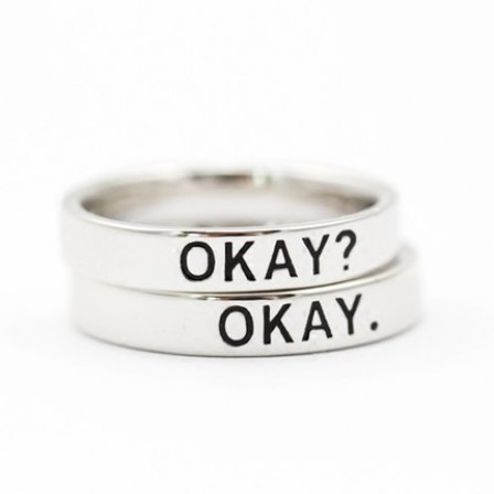 engraved rings for him and her